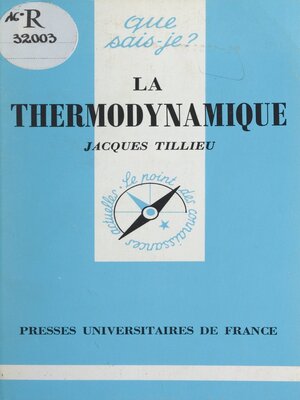 cover image of La thermodynamique